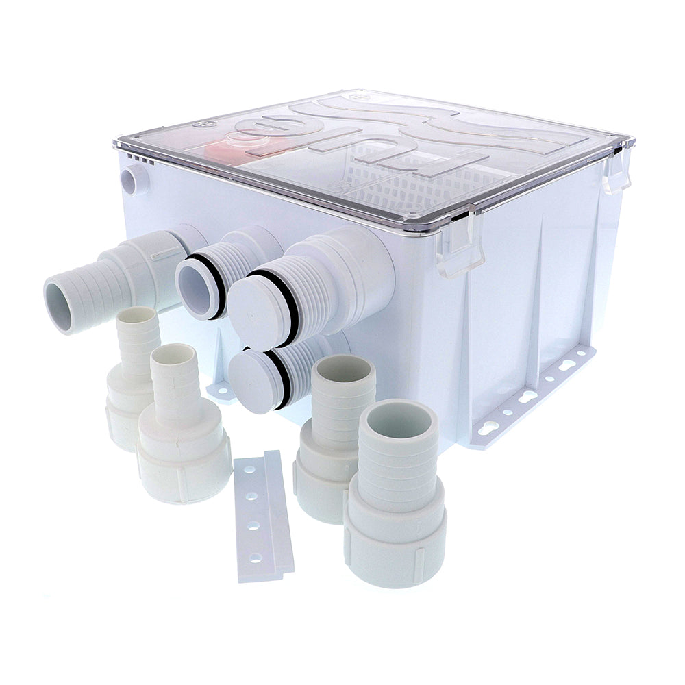 Rule Shower Drain Box w/1100 GPH Pump - 12V - Deckhand Marine Supply