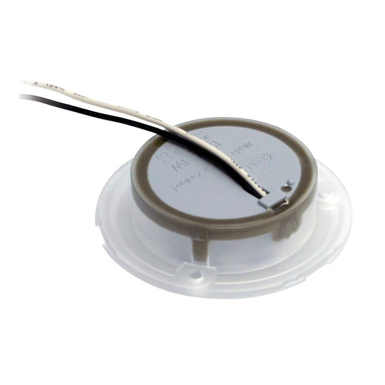 Hella Marine Blue LED Round Courtesy Lamp - White Bezel - 24V - Deckhand Marine Supply