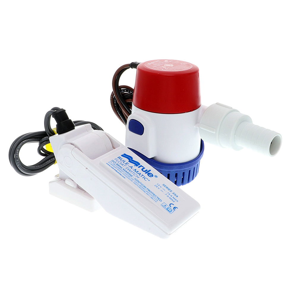 Rule 360 GPH Standard Bilge Pump Kit w/Float Switch - 12V - Deckhand Marine Supply