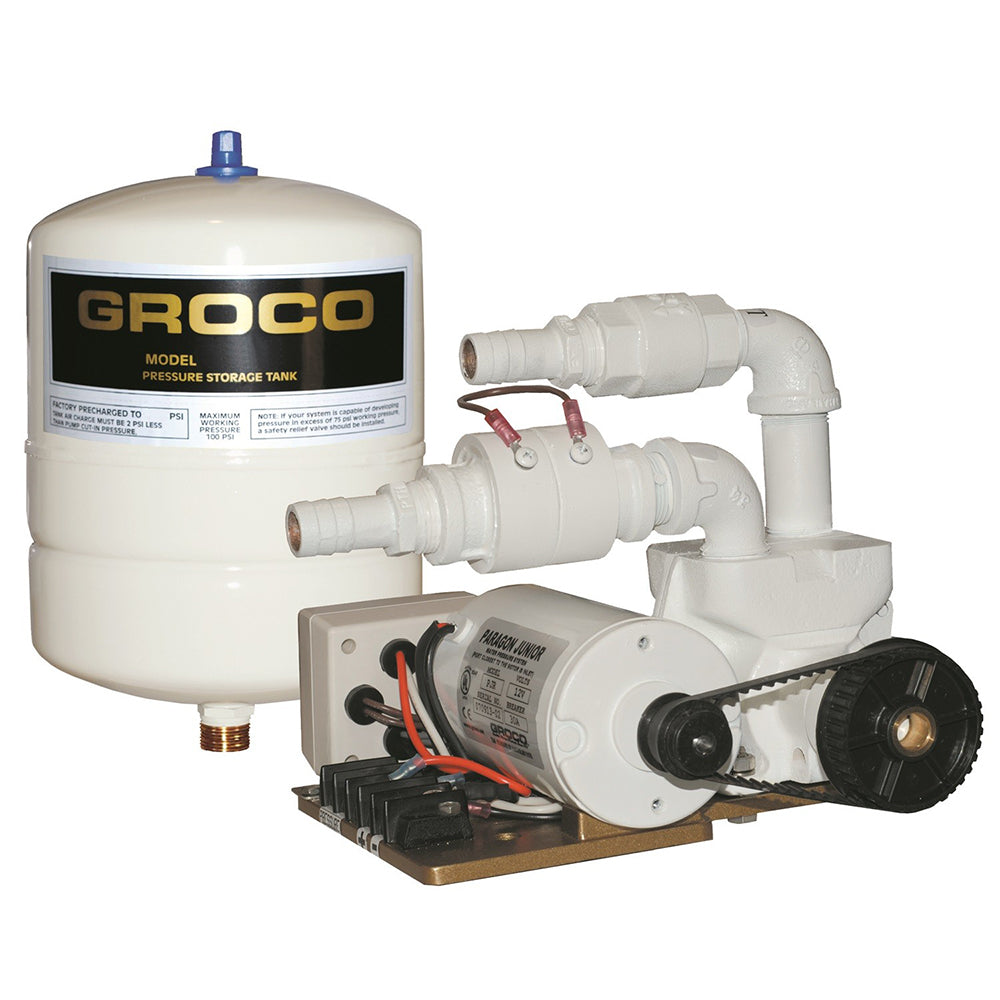 GROCO Paragon Junior 12v Water Pressure System - 1 Gal Tank - 7 GPM - Deckhand Marine Supply
