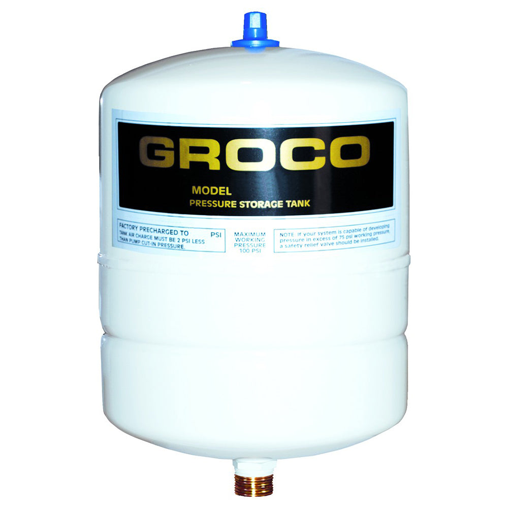 GROCO Pressure Storage Tank - 1.4 Gallon Drawdown - Deckhand Marine Supply