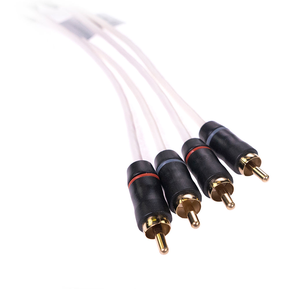 Fusion Performance RCA Cable - 4 Channel - 6 - Deckhand Marine Supply