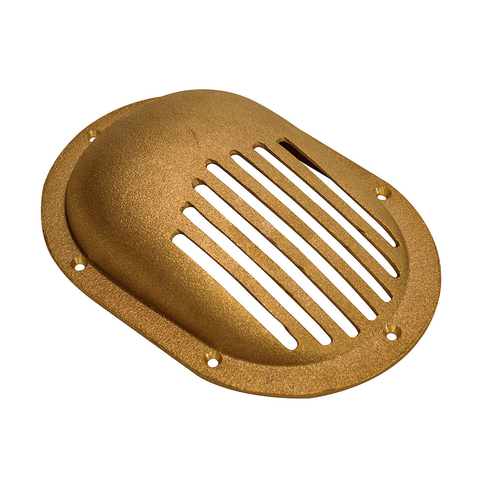 GROCO Bronze Clam Shell Style Hull Strainer w/Mount Ring f/Up To 1" Thru Hull - Deckhand Marine Supply