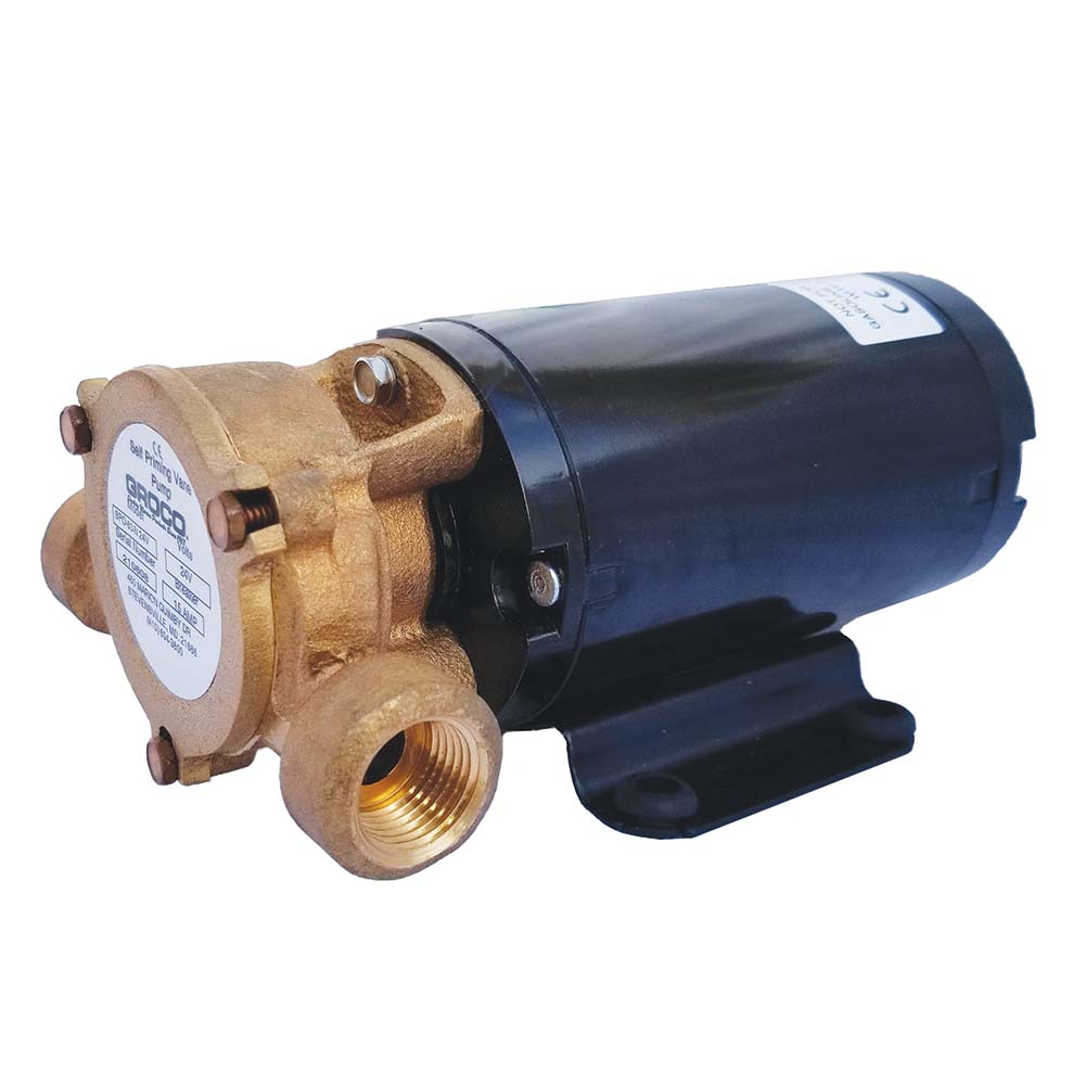 GROCO Heavy Duty Positive Displacement Vane Pump - 12V - Deckhand Marine Supply