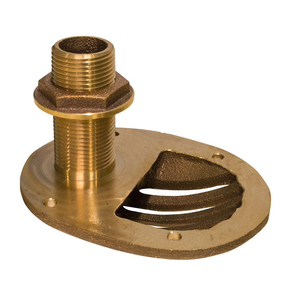 GROCO 1" Bronze Combo Scoop Thru-Hull w/Nut - Deckhand Marine Supply