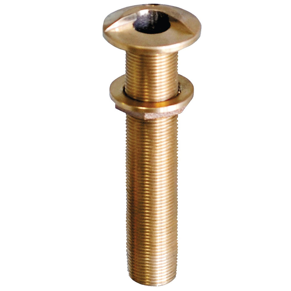 GROCO 3/4" Bronze Extra Long High Speed Thru-Hull Fitting w/Nut - Deckhand Marine Supply