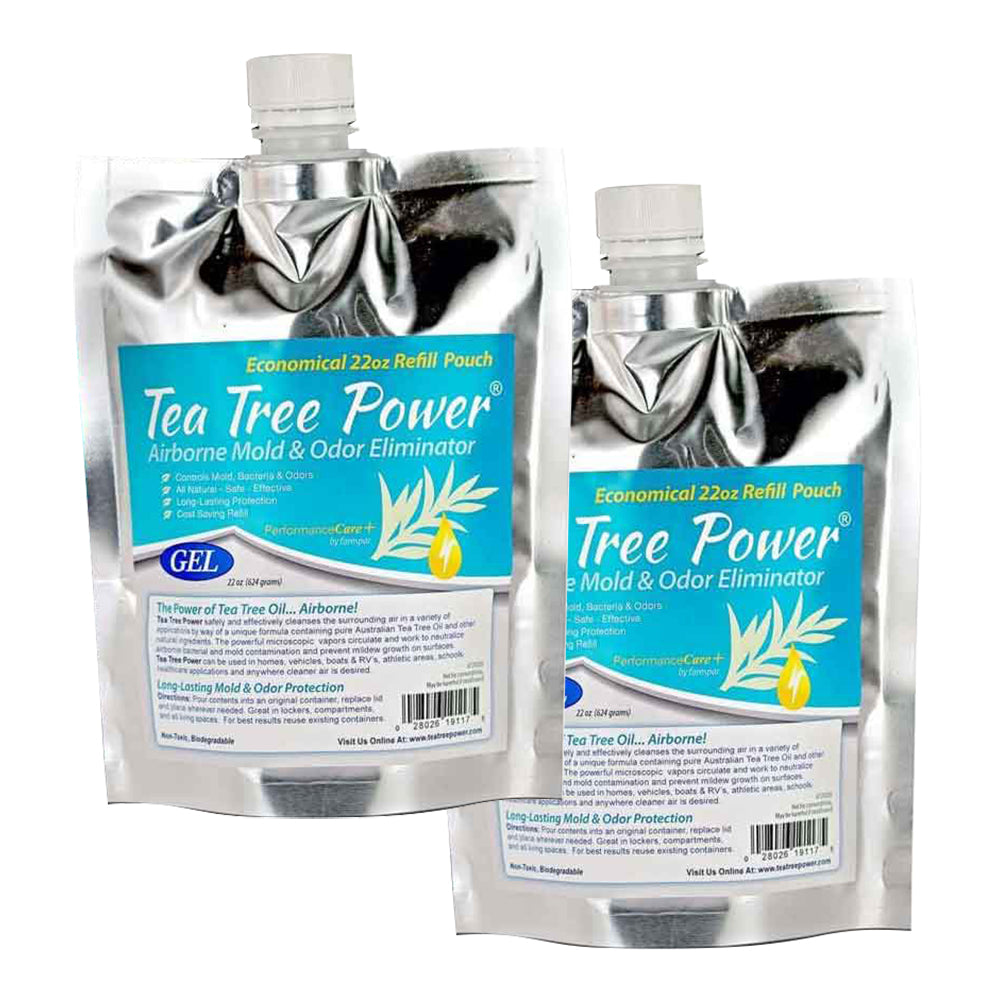 Forespar Tea Tree Power 44oz Refill Pouches (2)-22oz pouches - Deckhand Marine Supply