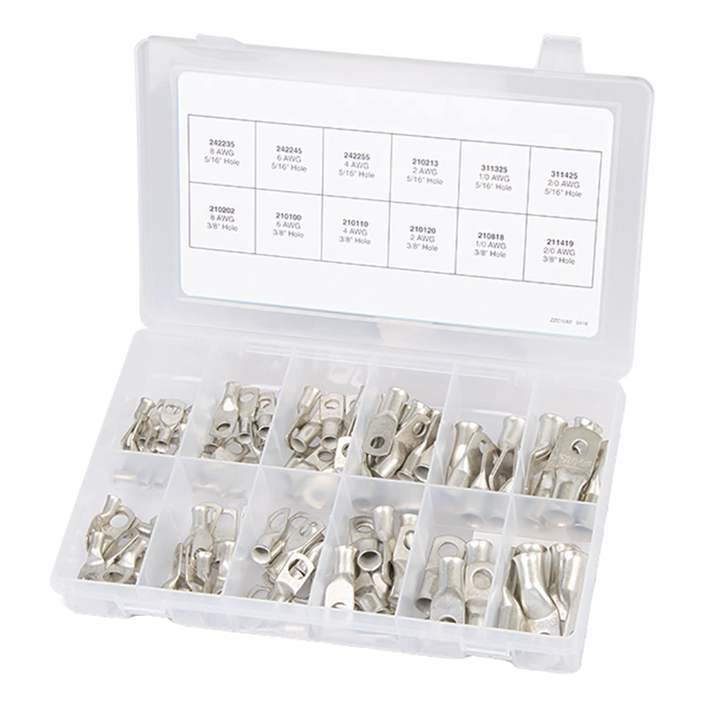 Ancor 100-Piece Tinned Copper Lug Kit - Deckhand Marine Supply