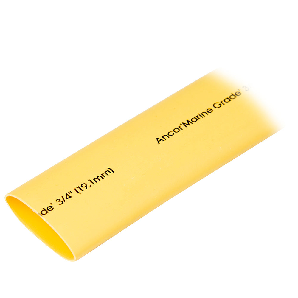 Ancor Heat Shrink Tubing 3/4" x 48" - Yellow - 1 Piece - Deckhand Marine Supply