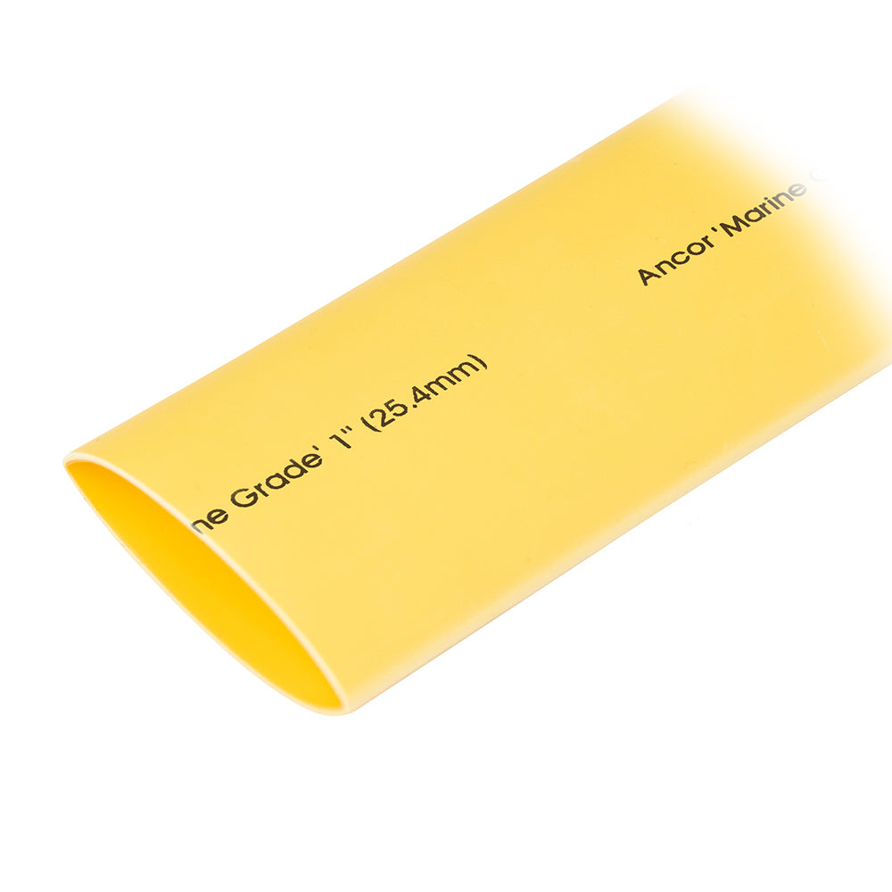 Ancor Heat Shrink Tubing 1" x 48" - Yellow - 1 Pieces - Deckhand Marine Supply