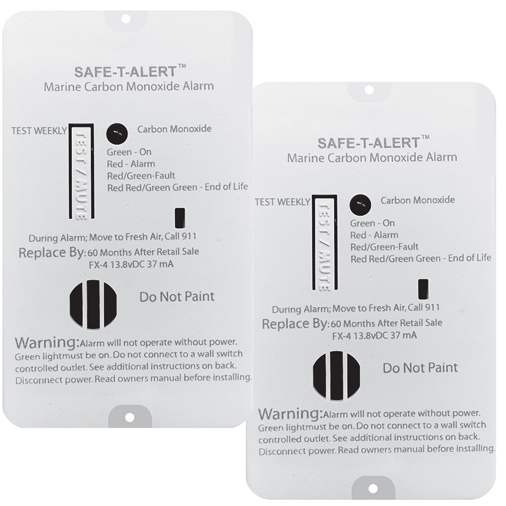 Safe-T-Alert FX-4 Carbon Monoxide Alarm - 2-Pack - Deckhand Marine Supply