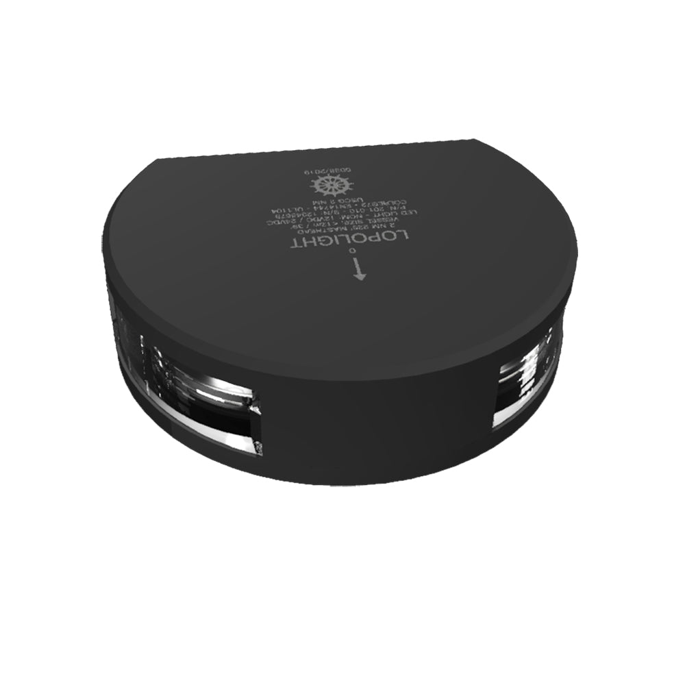 Lopolight Series 201-010 - Masthead Light - 2NM - Vertical Mount - White - Black Housing - Deckhand Marine Supply