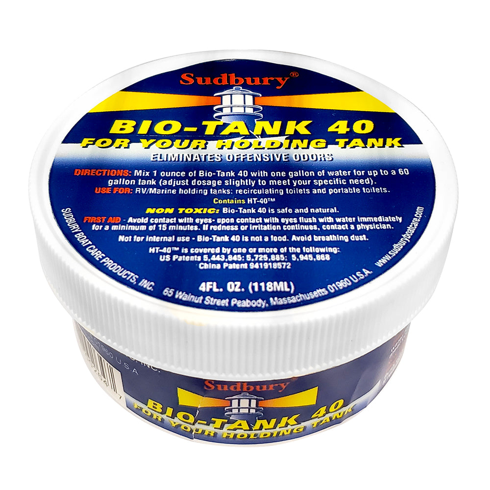 Sudbury Bio-Tank 40 Holding Tank Treatment - 4oz - Deckhand Marine Supply