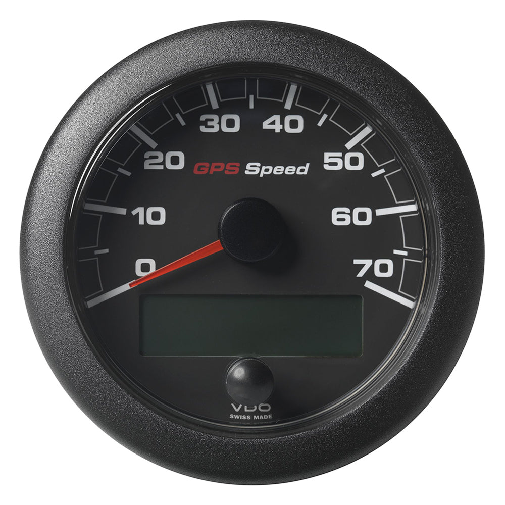 Veratron 3-3/8" (85mm) OceanLink GPS Speedometer - Black Dial  Bezel (0-70 K/MPH/KMH) - Deckhand Marine Supply
