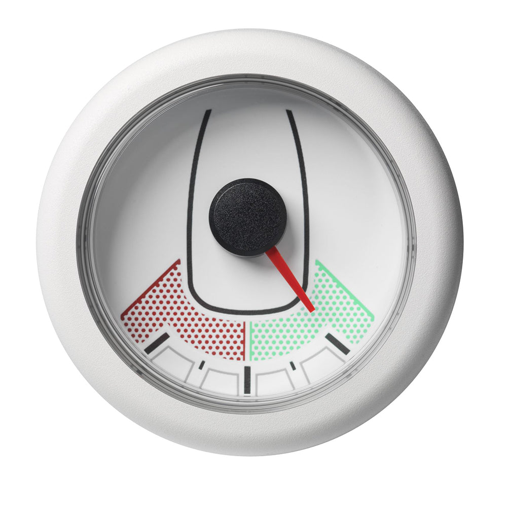 Veratron 52MM (2-1/16") OceanLink Rudder Angle Gauge - Left/Right - White Dial  Bezel - Deckhand Marine Supply