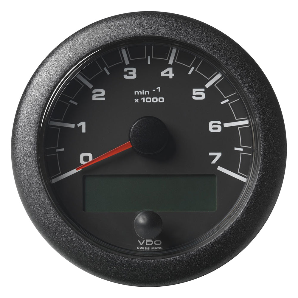 Veratron 3-3/8" (85MM) OceanLink NMEA 2000 Tachometer - 7000 RPM - Black Dial  Bezel - Deckhand Marine Supply