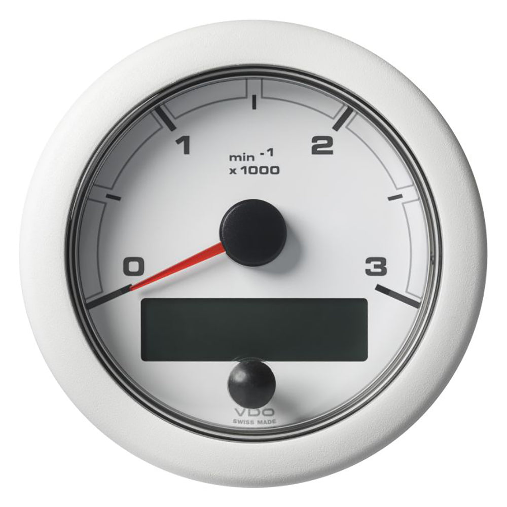 Veratron 3-3/8" (85MM) OceanLink NMEA 2000 Tachometer - 3000 RPM - White Dial  Bezel - Deckhand Marine Supply