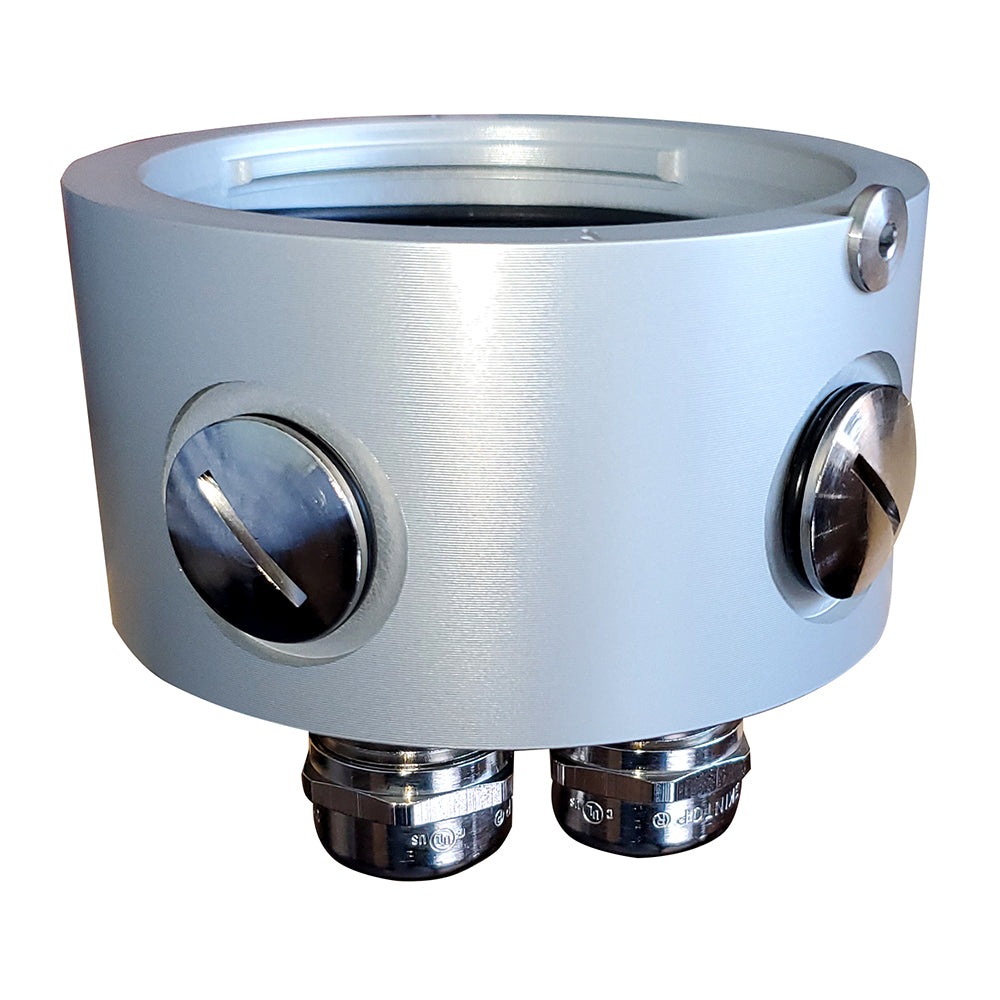 Lopolight Aluminum Mounting Base - Silver Housing - Deckhand Marine Supply
