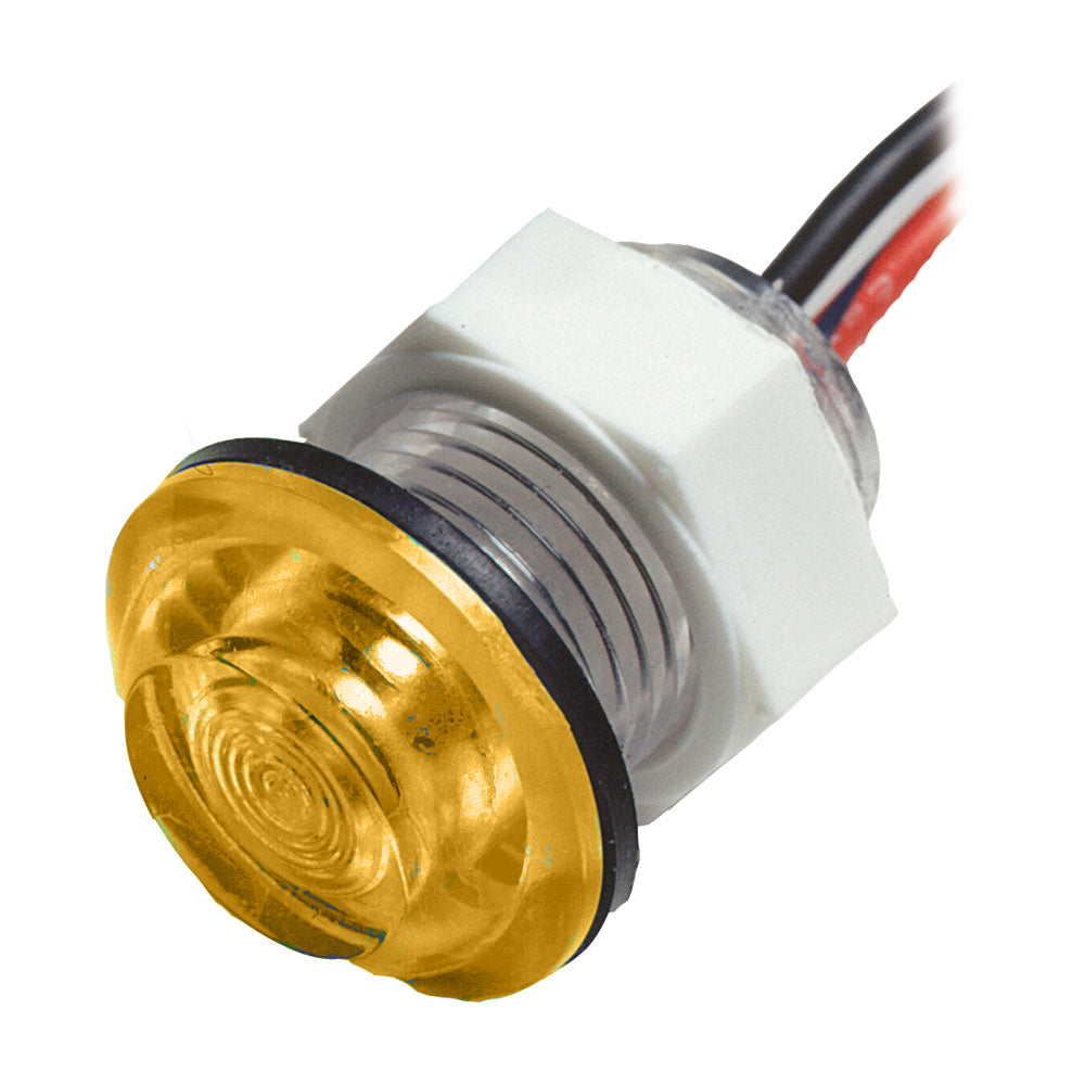 Innovative Lighting LED Bulkhead Livewell Light Flush Mount - Amber - Deckhand Marine Supply
