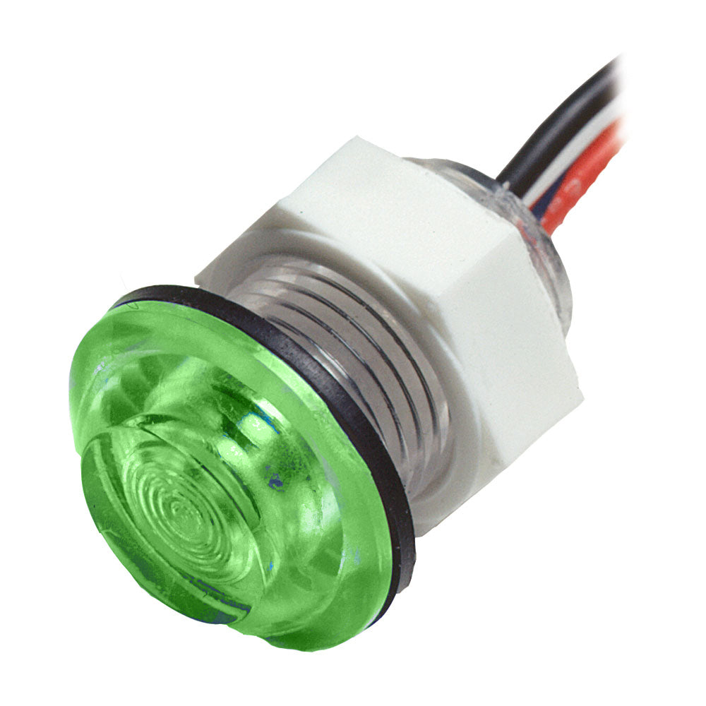 Innovative Lighting LED Bulkhead Livewell Light Flush Mount - Green - Deckhand Marine Supply