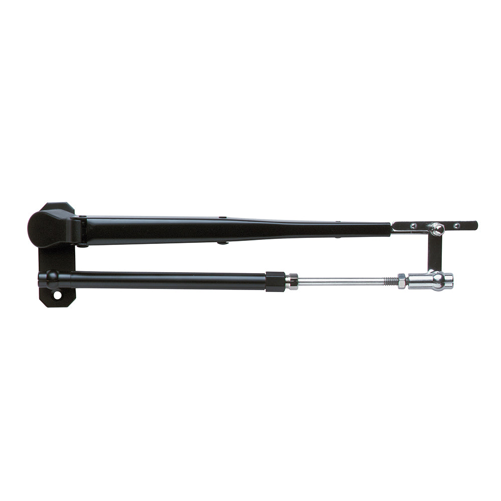 Marinco Wiper Arm Deluxe Black Stainless Steel Pantographic - 17"-22" Adjustable - Deckhand Marine Supply