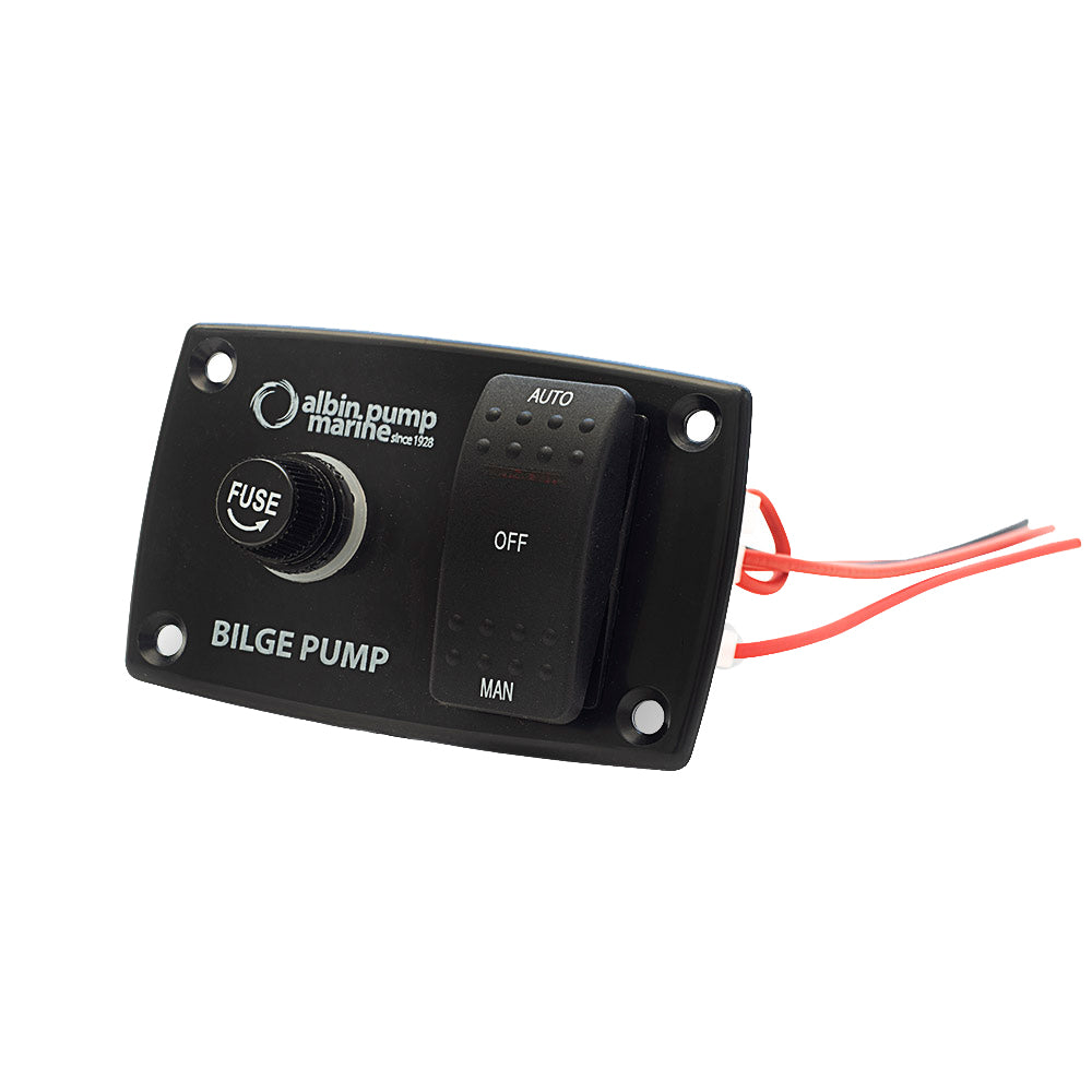 Albin Group 3-Way Bilge Panel - 12/24V - Deckhand Marine Supply