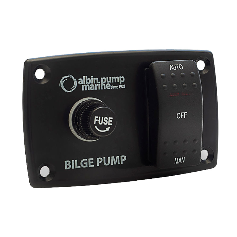 Albin Group 3-Way Bilge Panel - 12/24V - Deckhand Marine Supply