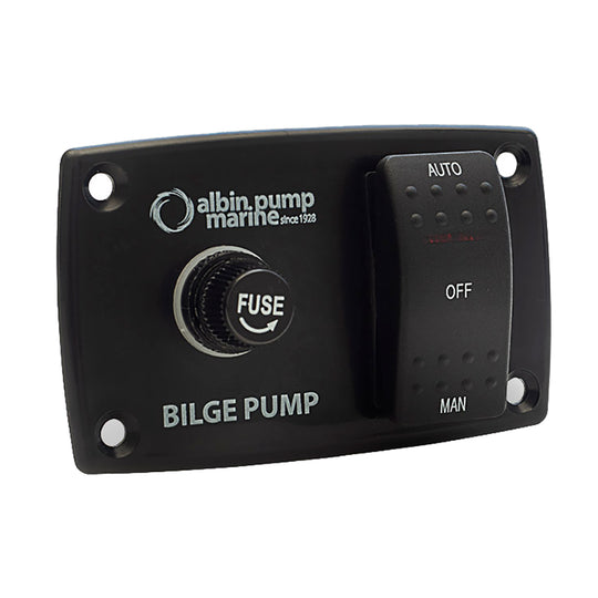 Albin Group 3-Way Bilge Panel - 12/24V - Deckhand Marine Supply