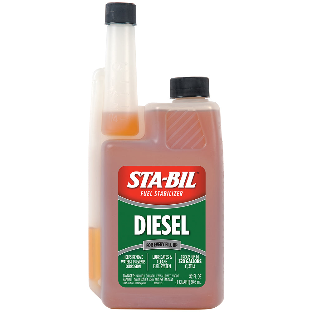STA-BIL Diesel Formula Fuel Stabilizer  Performance Improver - 32oz - Deckhand Marine Supply