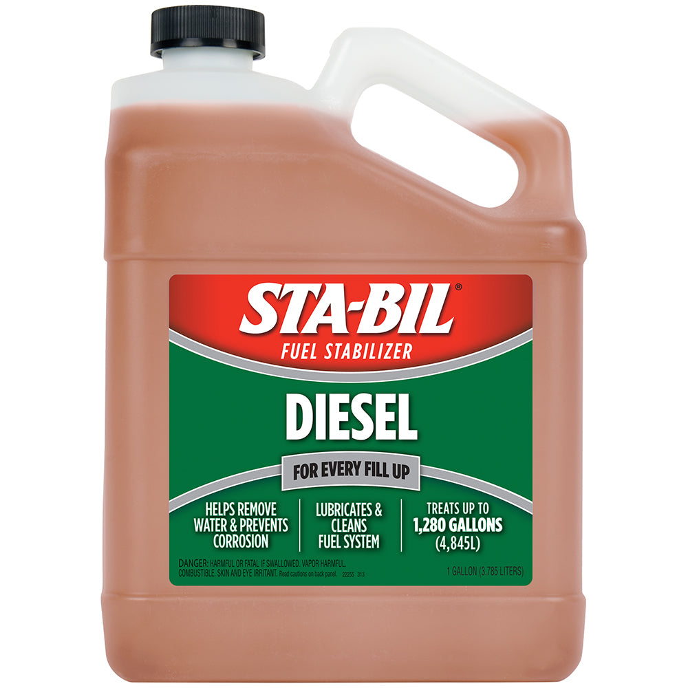 STA-BIL Diesel Formula Fuel Stabilizer  Performance Improver - 1 Gallon - Deckhand Marine Supply