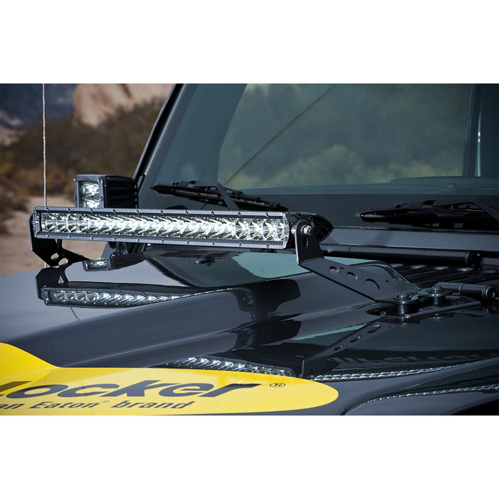 RIGID Industries 2007-2017 Jeep JK 20" Light Hood Mount - Deckhand Marine Supply