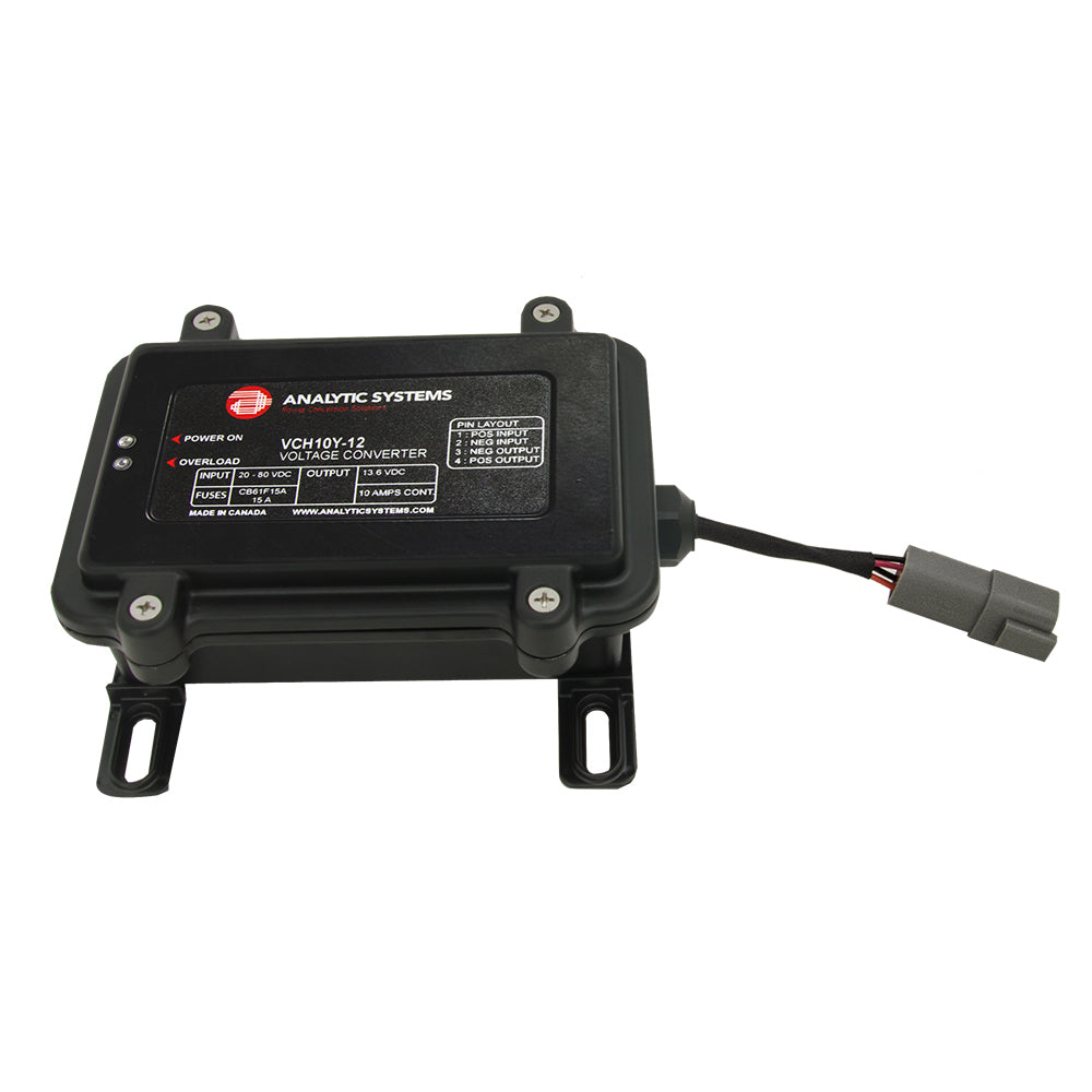 Analytic Systems Waterproof IP66 DC Converter 10A, 12V Out 20-80V In, Ruggedized - Deckhand Marine Supply