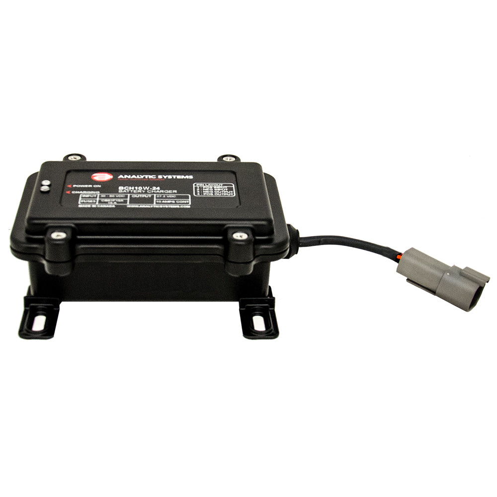 Analytic Systems Waterproof IP66 DC Battery Charger 10A, 24V Out, 30-80V In, Ruggedized - Deckhand Marine Supply