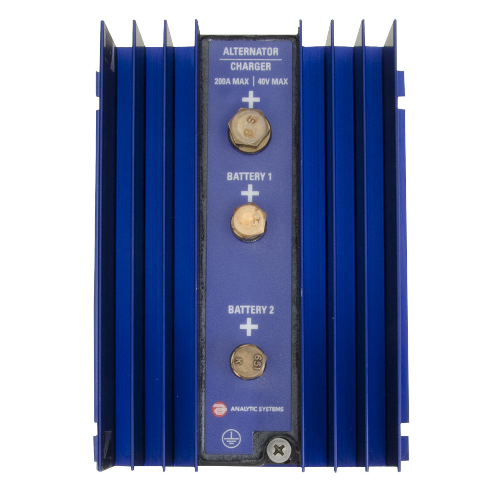 Analytic Systems 2-Bank Battery Isolator, 200A, 40V - Deckhand Marine Supply