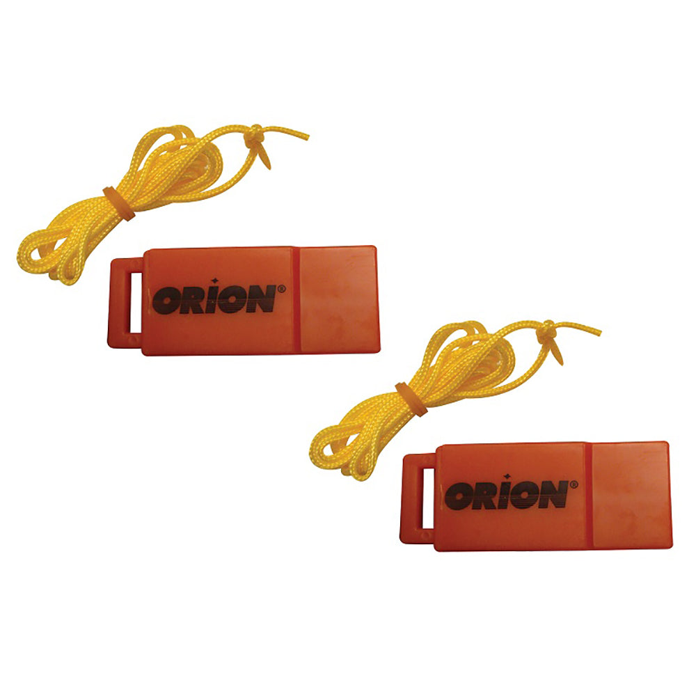 Orion Safety Whistle w/Lanyards - 2-Pack - Deckhand Marine Supply