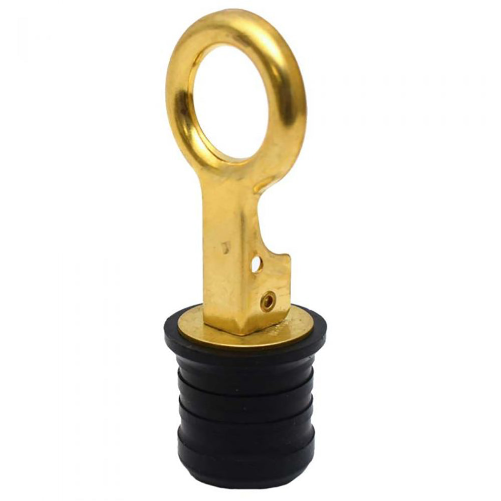 Sea-Dog Brass Snap Handle Drain Plug - 1-1/4" - Deckhand Marine Supply