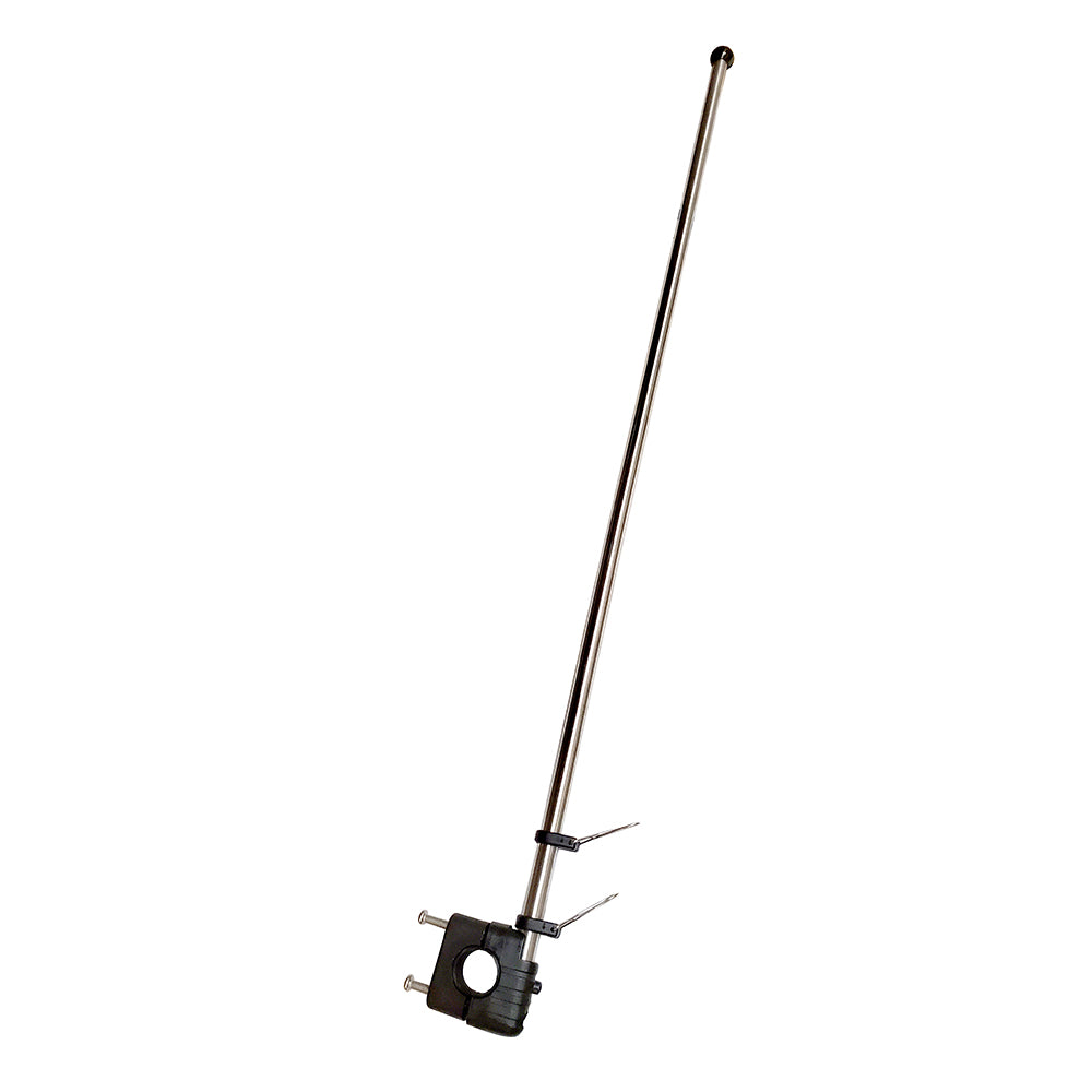 Sea-Dog Stainless Steel Rail Mount Flagpole - 30" - Deckhand Marine Supply