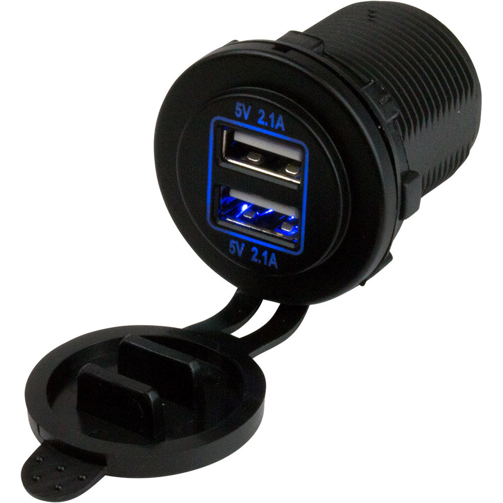 Sea-Dog Dual USB Power Socket - Deckhand Marine Supply