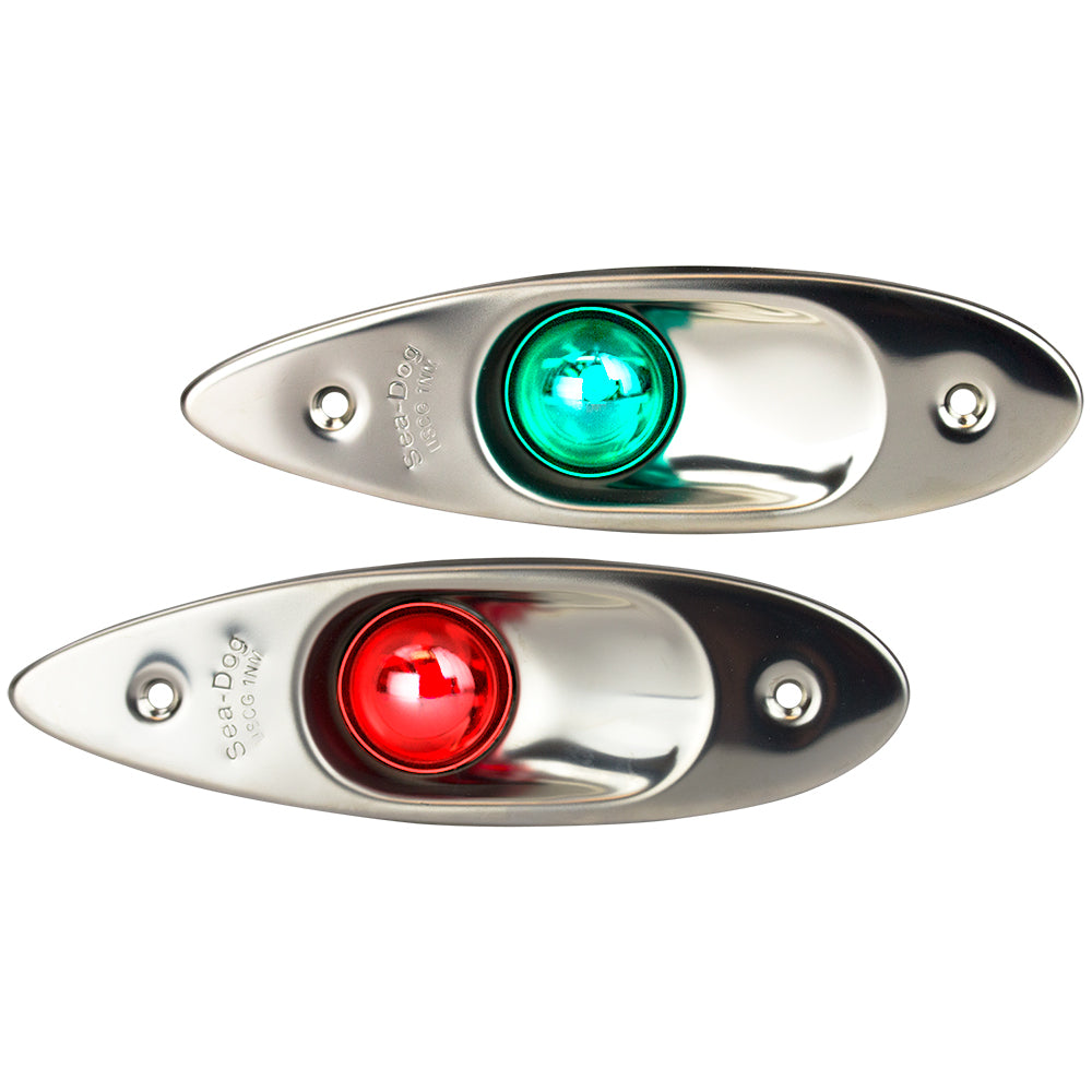Sea-Dog Stainless Steel Flush Mount LED Side Lights - Deckhand Marine Supply