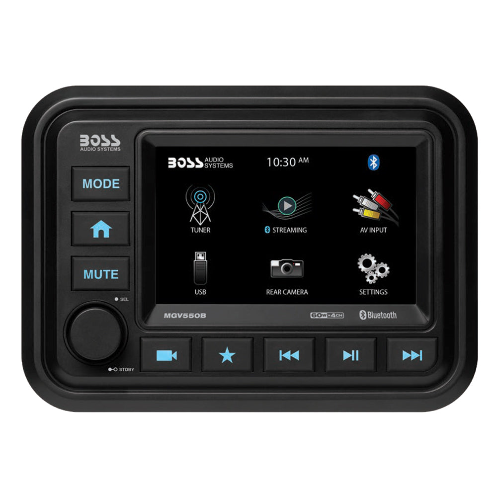 Boss Audio MGV550B Marine Stereo w/AM/FM/BT/Rear Camera - Deckhand Marine Supply