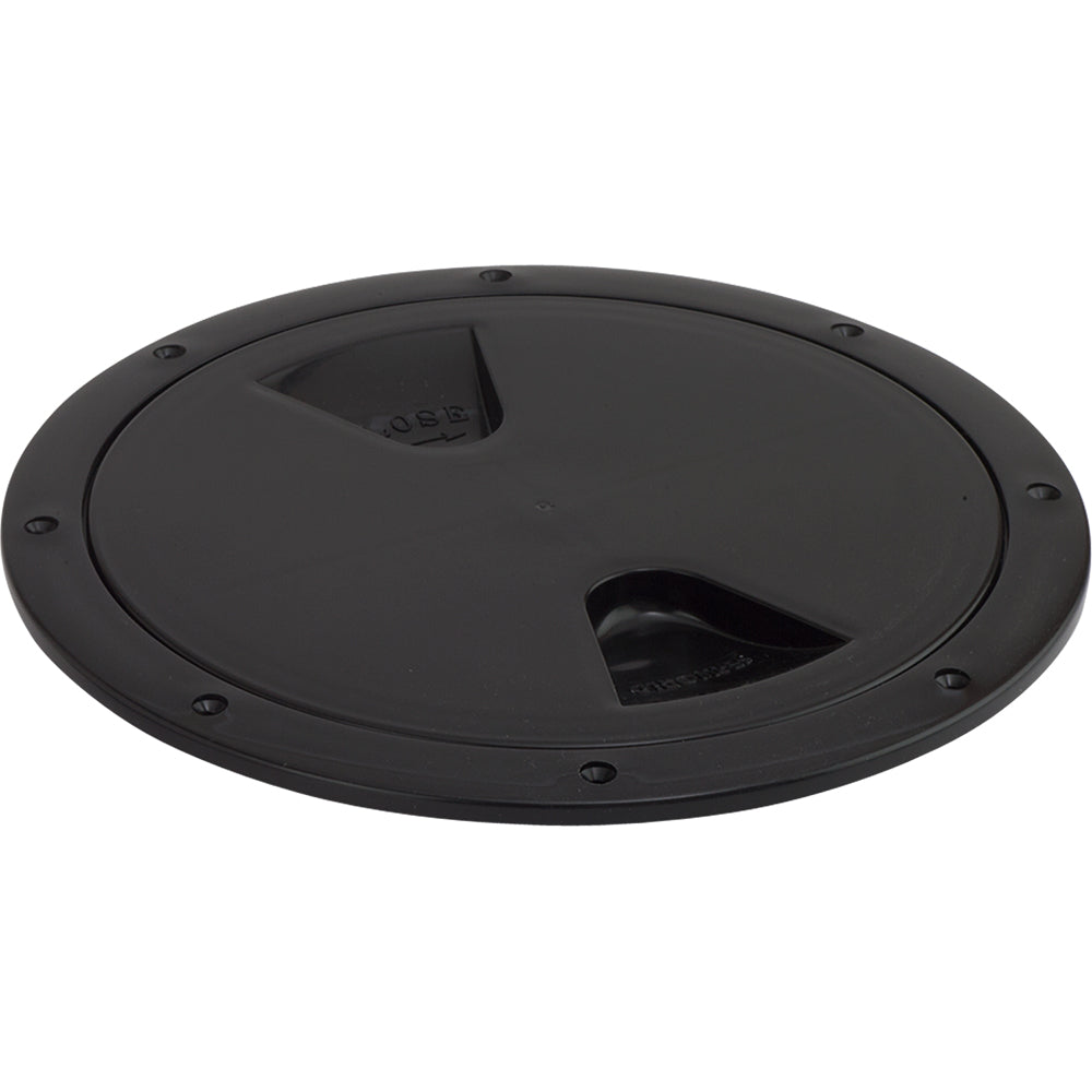 Sea-Dog Screw-Out Deck Plate - Black - 5" - Deckhand Marine Supply