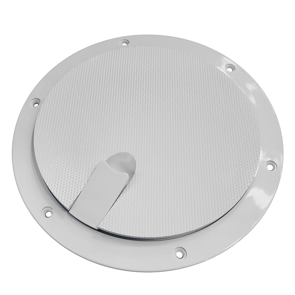 Sea-Dog Pop-Out Textured Deck Plate - White - 6" - Deckhand Marine Supply