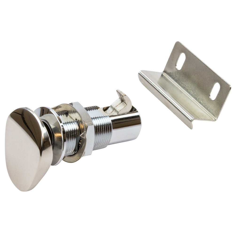 Sea-Dog Push Button Cabinet Latch - Oval - Deckhand Marine Supply