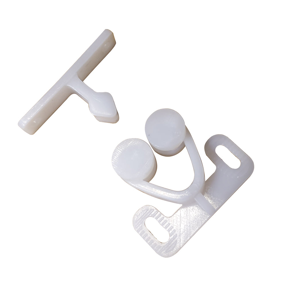 Sea-Dog Twin Roller Door Catch - White - Deckhand Marine Supply