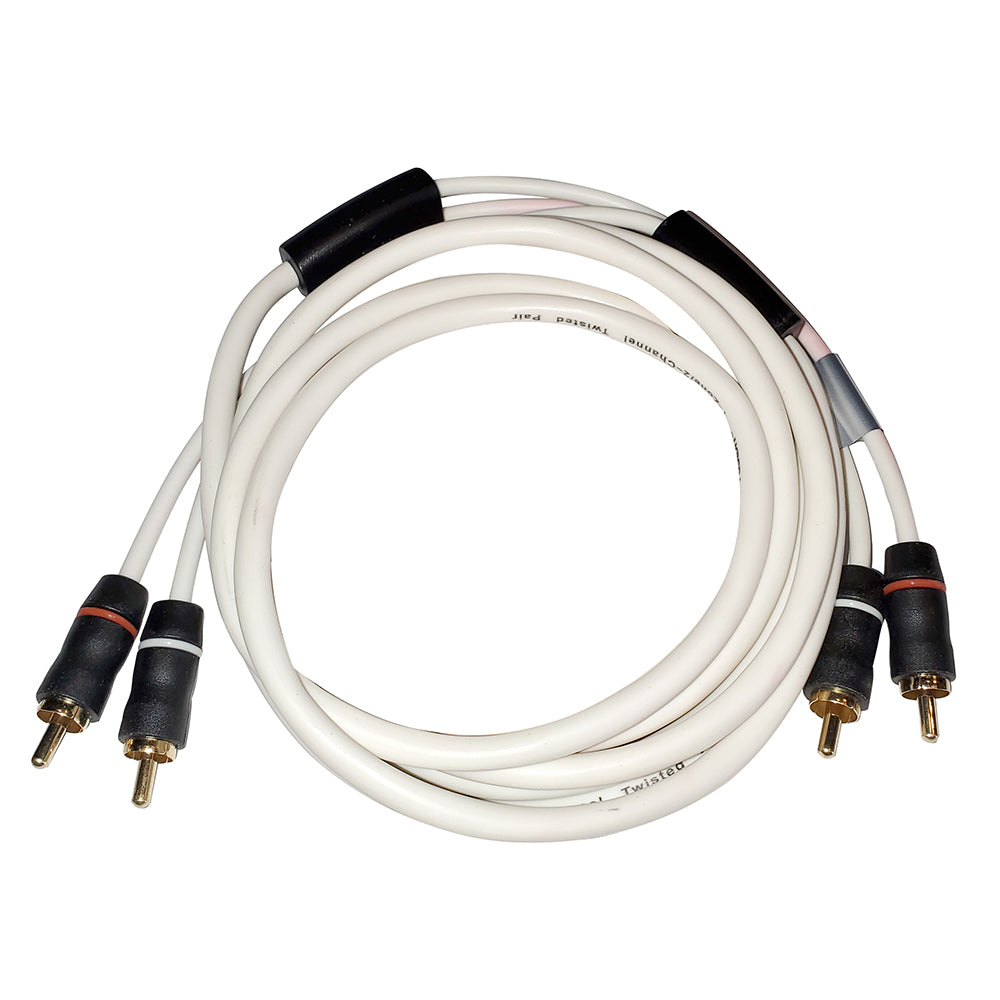 Fusion RCA Cable - 2 Channel - 3 - Deckhand Marine Supply