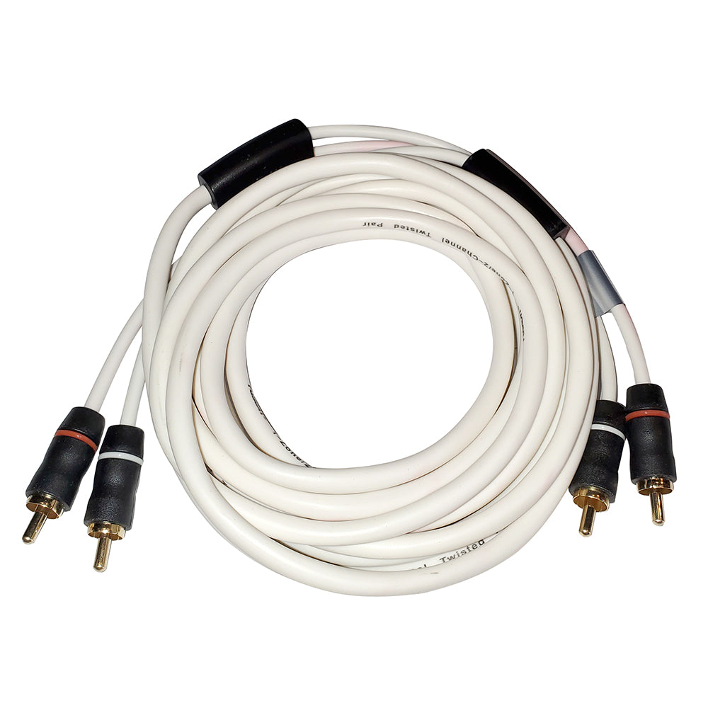 Fusion RCA Cable - 2 Channel - 6 - Deckhand Marine Supply