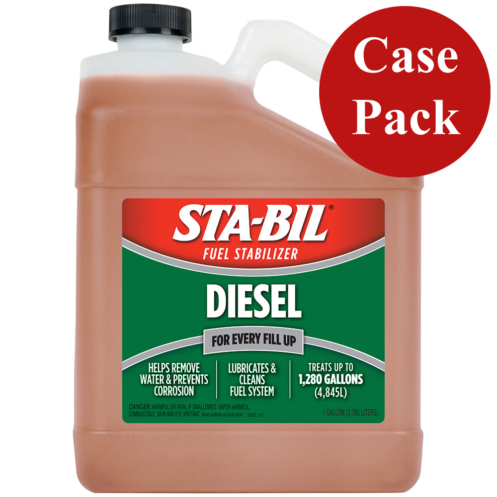 STA-BIL Diesel Formula Fuel Stabilizer  Performance Improver - 1 Gallon *Case of 4* - Deckhand Marine Supply