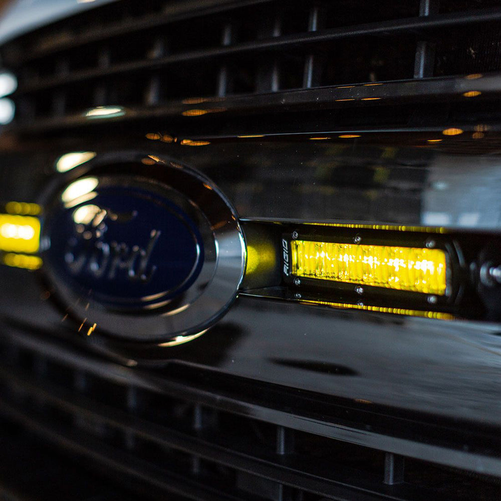 RIGID Industries 6" SR-Series SAE Compliant Fog Light - Black w/Yellow Light - Deckhand Marine Supply