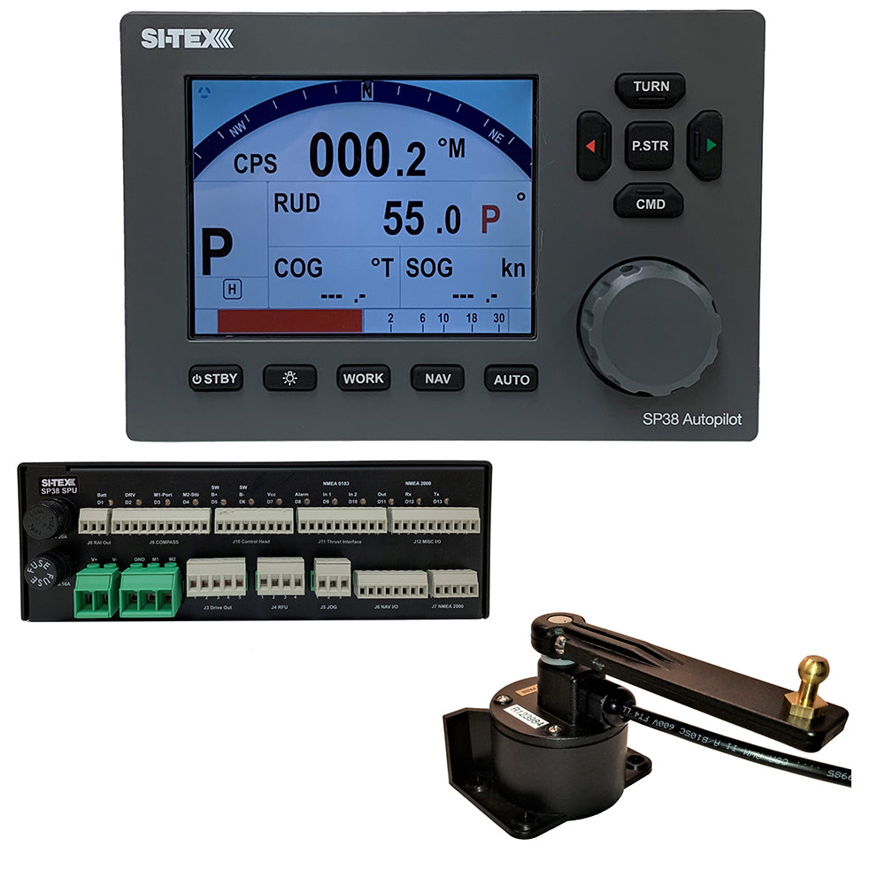 SI-TEX SP38-4 Autopilot Core Pack Including Rotary Feedback Only, No Compass or Pump - Deckhand Marine Supply