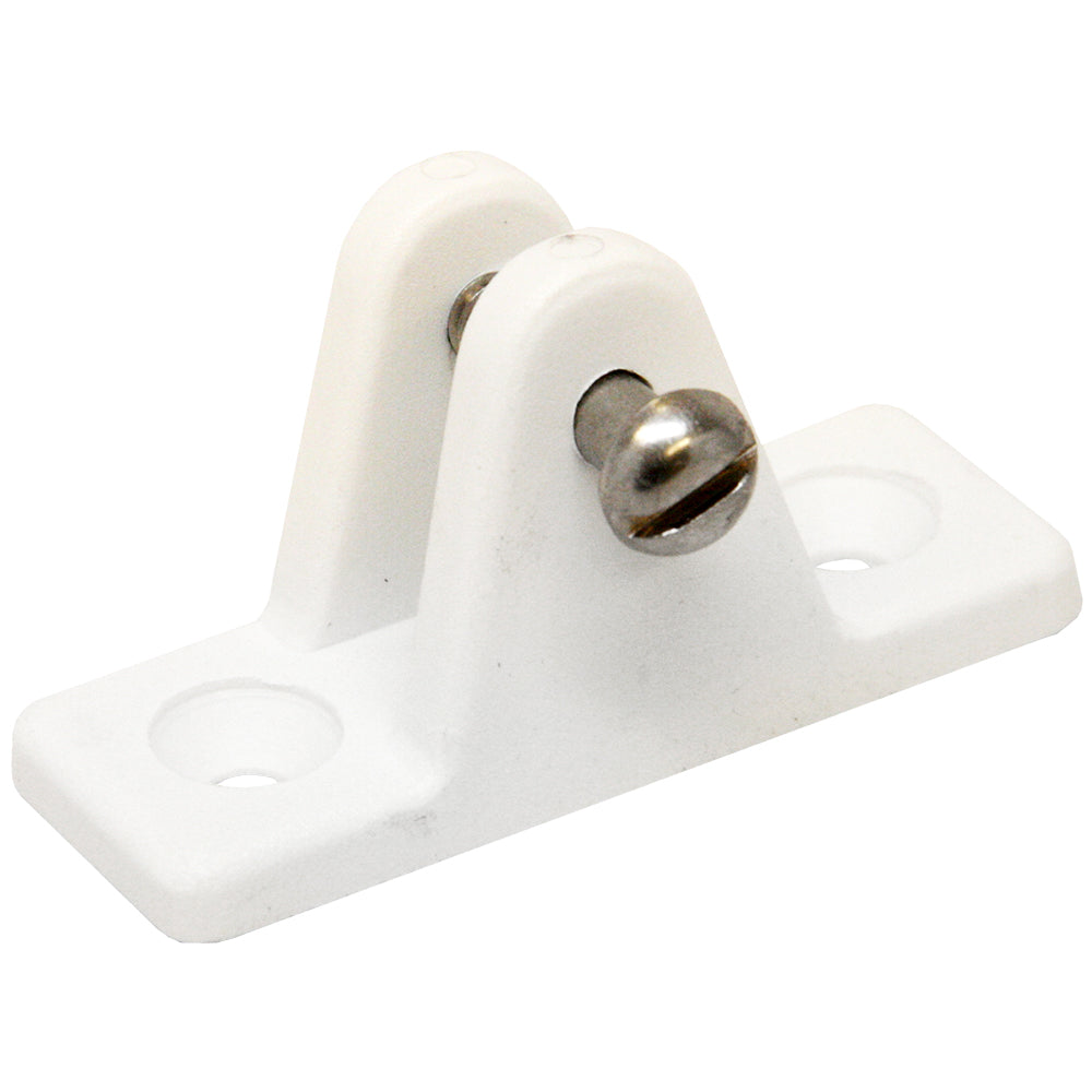 Sea-Dog Nylon Angled Deck Hinge - White - Deckhand Marine Supply